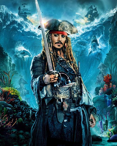 Depp, Johnny [Pirates of the Caribbean: Dead Men Tell No Tales] Photo