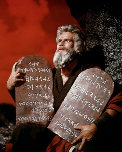 Heston, Charlton [The Ten Commandments] Photo